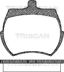 Комплект тормозных колодок, дисковый тормоз TRISCAN 811017019