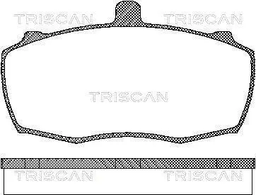 Комплект тормозных колодок, дисковый тормоз TRISCAN 811017838