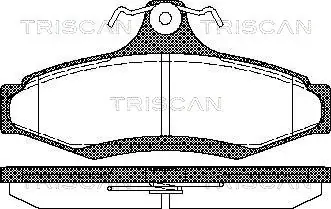 Комплект тормозных колодок, дисковый тормоз TRISCAN 811021004