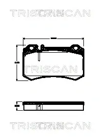 Комплект тормозных колодок, дисковый тормоз TRISCAN 811023039