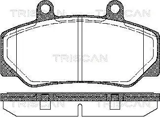 Комплект тормозных колодок, дисковый тормоз TRISCAN 811027935