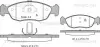 Комплект тормозных колодок, дисковый тормоз TRISCAN 811028007 (фото 1)
