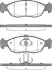 Комплект тормозных колодок, дисковый тормоз TRISCAN 811028009 (фото 1)