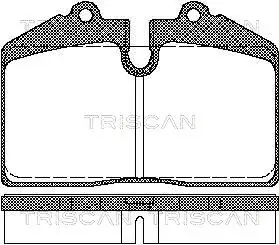 Комплект тормозных колодок, дисковый тормоз TRISCAN 811029155