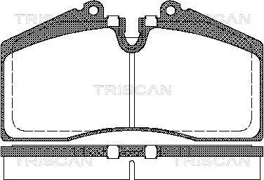 Комплект тормозных колодок, дисковый тормоз TRISCAN 811029160