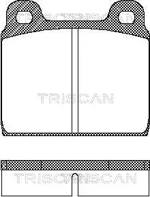 Комплект тормозных колодок, дисковый тормоз TRISCAN 811029211