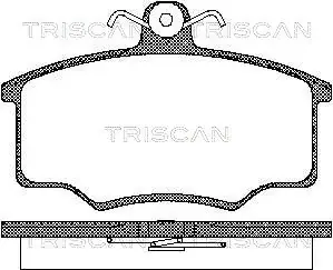 Комплект тормозных колодок, дисковый тормоз TRISCAN 811029945