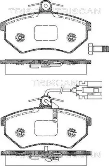 Комплект тормозных колодок, дисковый тормоз TRISCAN 811029976