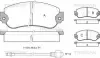 Комплект тормозных колодок, дисковый тормоз TRISCAN 811032819 (фото 1)
