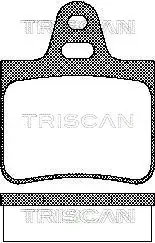 Комплект тормозных колодок, дисковый тормоз TRISCAN 811038783