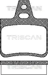 Комплект тормозных колодок, дисковый тормоз TRISCAN 811038933