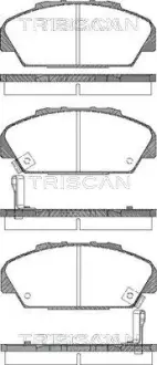 Комплект тормозных колодок, дисковый тормоз TRISCAN 811040001