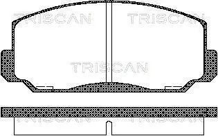 Комплект тормозных колодок, дисковый тормоз TRISCAN 811040022