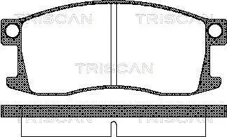 Комплект тормозных колодок, дисковый тормоз TRISCAN 811040054
