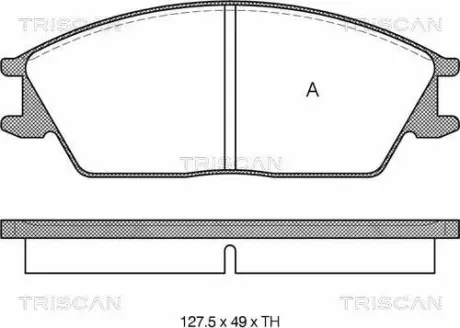 Комплект тормозных колодок, дисковый тормоз TRISCAN 811040852