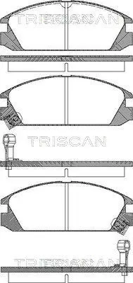 Комплект тормозных колодок, дисковый тормоз TRISCAN 811040853 (фото 1)