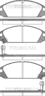 Комплект тормозных колодок, дисковый тормоз TRISCAN 811040853