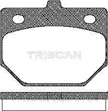 Комплект тормозных колодок, дисковый тормоз TRISCAN 811041128