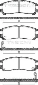 Комплект тормозных колодок, дисковый тормоз TRISCAN 811042006