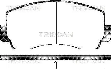 Комплект тормозных колодок, дисковый тормоз TRISCAN 811042021