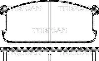 Комплект тормозных колодок, дисковый тормоз TRISCAN 811042073