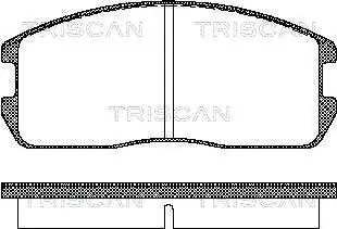 Комплект тормозных колодок, дисковый тормоз TRISCAN 811042832