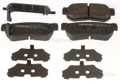 Комплект тормозных колодок, дисковый тормоз TRISCAN 811043011