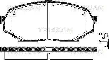 Комплект тормозных колодок, дисковый тормоз TRISCAN 811050016