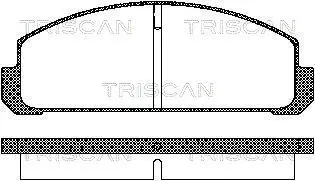 Комплект тормозных колодок, дисковый тормоз TRISCAN 811050038