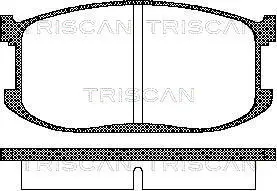 Комплект тормозных колодок, дисковый тормоз TRISCAN 811050060