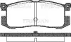 Комплект тормозных колодок, дисковый тормоз TRISCAN 811050926 (фото 1)