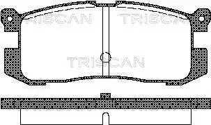 Комплект тормозных колодок, дисковый тормоз TRISCAN 811050926