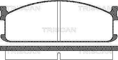 Комплект тормозных колодок, дисковый тормоз TRISCAN 811060912