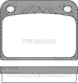 Комплект тормозных колодок, дисковый тормоз TRISCAN 811065605