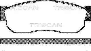 Комплект тормозных колодок, дисковый тормоз TRISCAN 811068177 (фото 1)