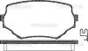 Комплект тормозных колодок, дисковый тормоз TRISCAN 811069002 (фото 1)