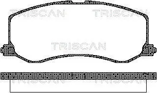 Комплект тормозных колодок, дисковый тормоз TRISCAN 811069005