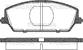 Комплект тормозных колодок, дисковый тормоз TRISCAN 811069009