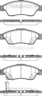 Комплект тормозных колодок, дисковый тормоз TRISCAN 811069010