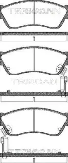 Комплект тормозных колодок, дисковый тормоз TRISCAN 811069181