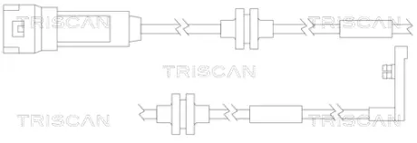 Сигнализатор, износ тормозных колодок TRISCAN 811524014
