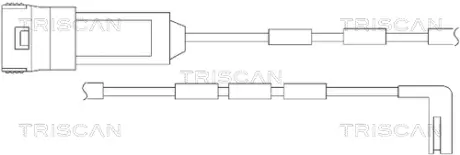Сигнализатор, износ тормозных колодок TRISCAN 811524016