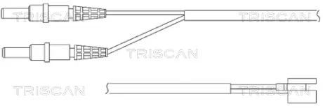 Сигнализатор, износ тормозных колодок TRISCAN 811528001