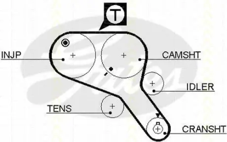 Ремень ГРМ TRISCAN 86455466XS