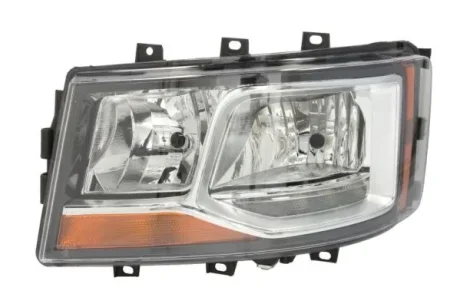 Фара лів (2*H7/H21W/LED, електричн, з мотором, включає денні ходові вогні, колір відбивача: хром) SCANIA G II, L, P II, R II, S 06.17- TRUCKLIGHT HLSC008L