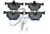 Комплект тормозных колодок, дисковый тормоз TRUCKTEC 0834102 (фото 1)