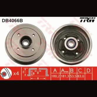 Барабан гальмівний TRW DB4066B