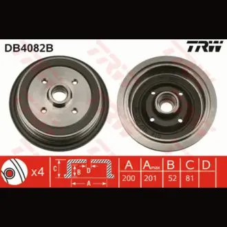 Барабан гальмівний TRW DB4082B