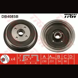 Барабан гальмівний TRW DB4085B