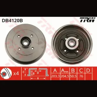 Барабан гальмівний TRW DB4120B